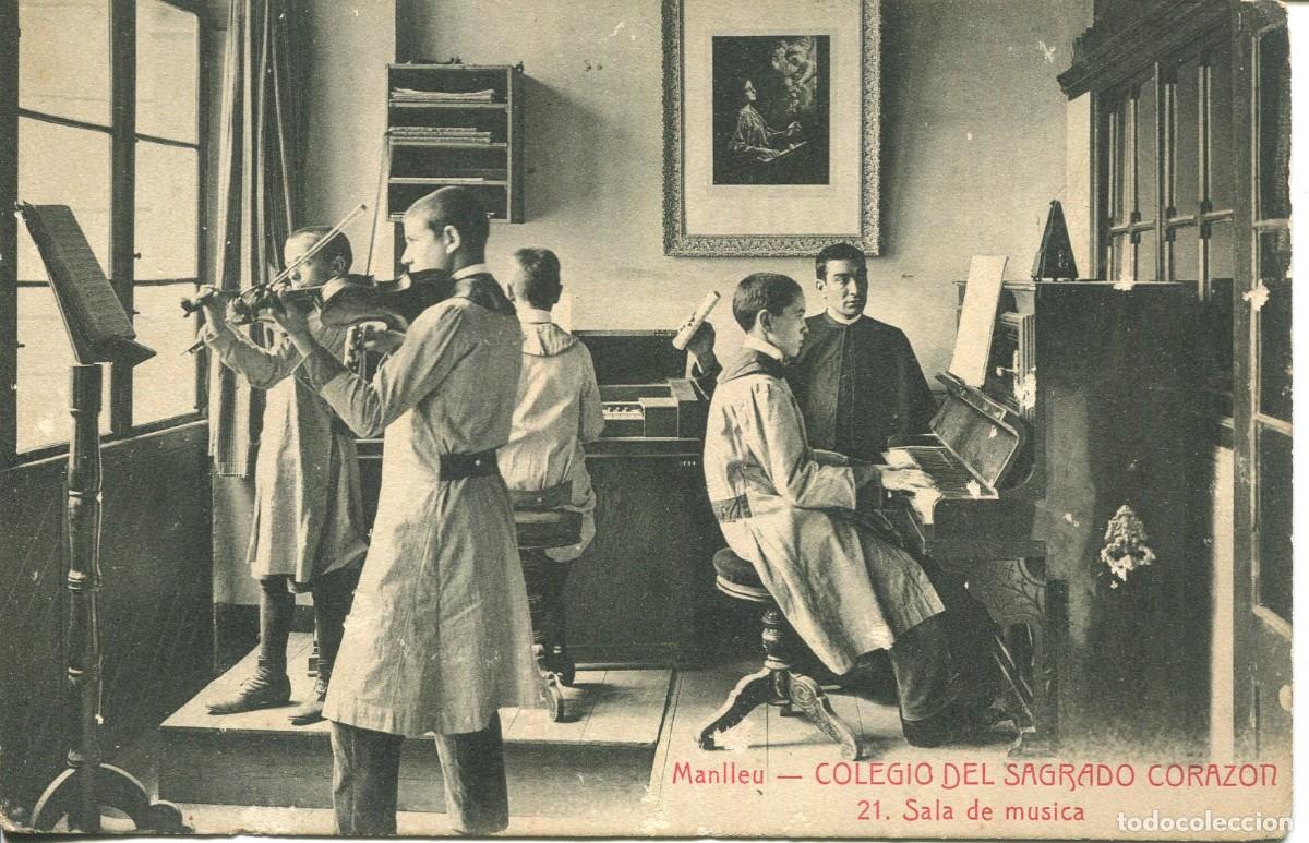 Postcards: MANLLEU-COLEGIO DEL SAGRADO CORAZ&Oacute;N-SALA DE M&Uacute;SICA- 21