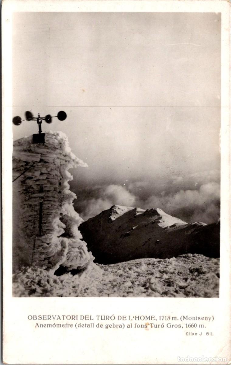 Postales: Observatori del Tur&oacute; de l'Home - Anem&ograve;metre (detall de gebra) - Tur&oacute; Gros - Foto J. Gil - 141x89mm