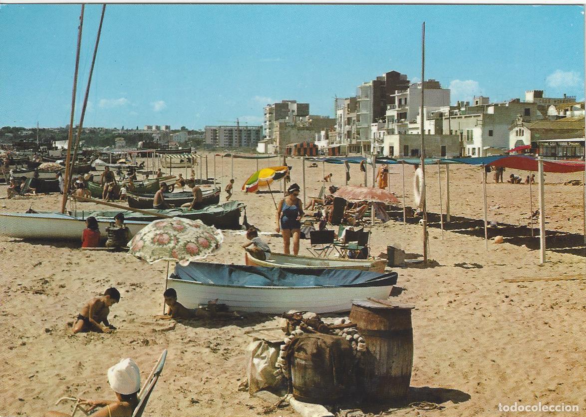 Postales: Postal color antigua de Torredembarra-12 playa y paseo. Ediciones Costador.