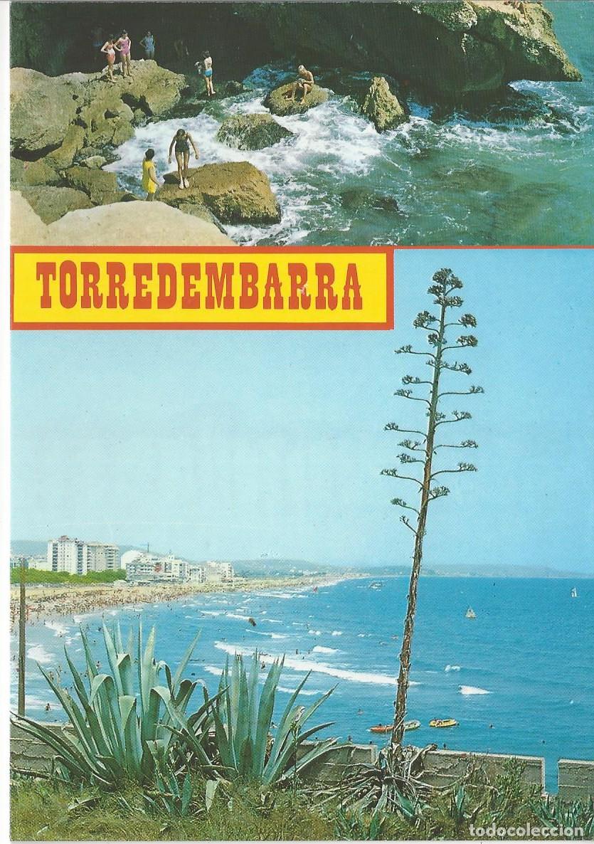 Postales: Postal color antigua de Torredembarra 2 vistas . Postales I.B.G.