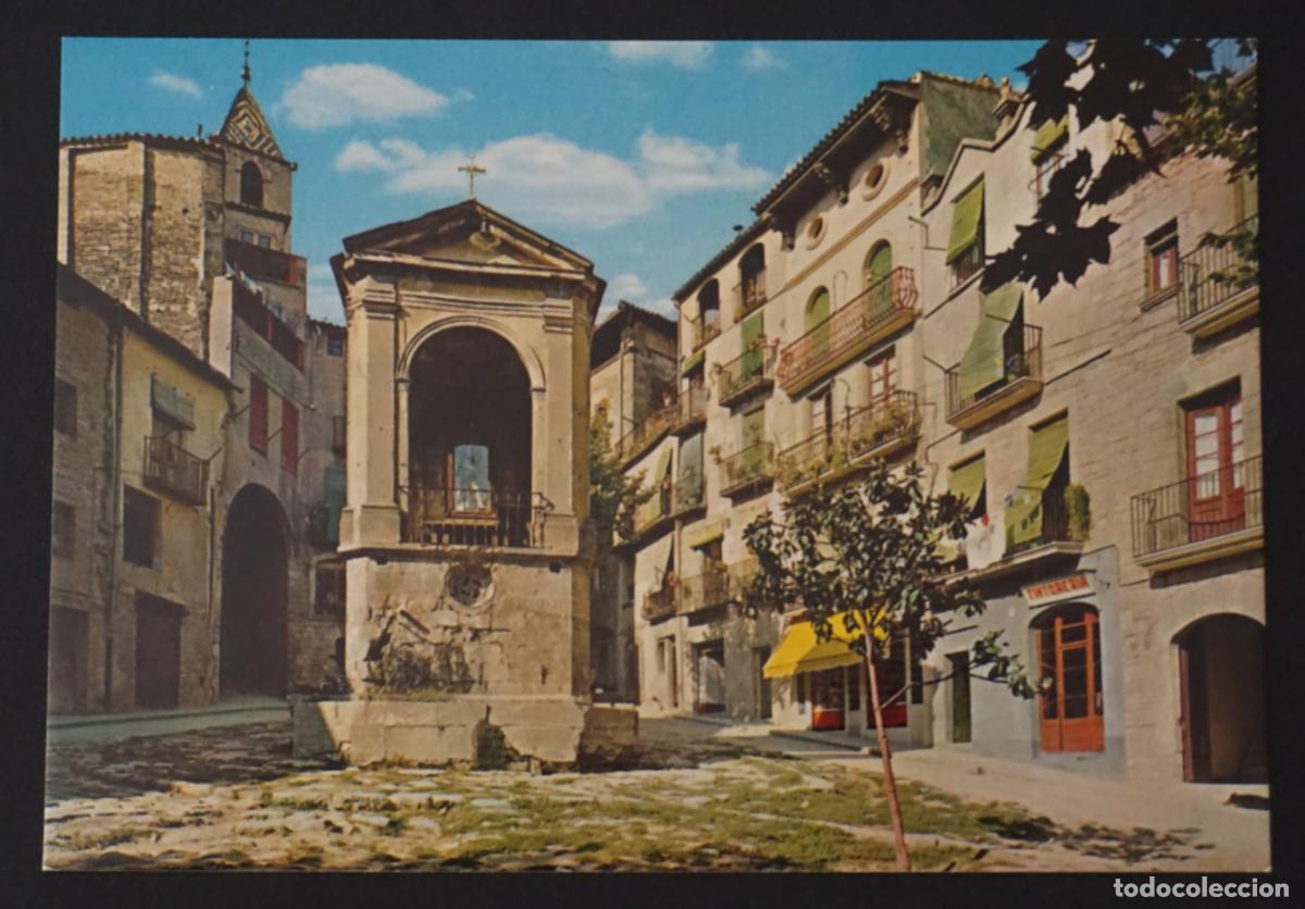 Postales: Solsona (Lleida), Pla&ccedil;a Sant Joan, postal sin circular editada el a&ntilde;o 1968