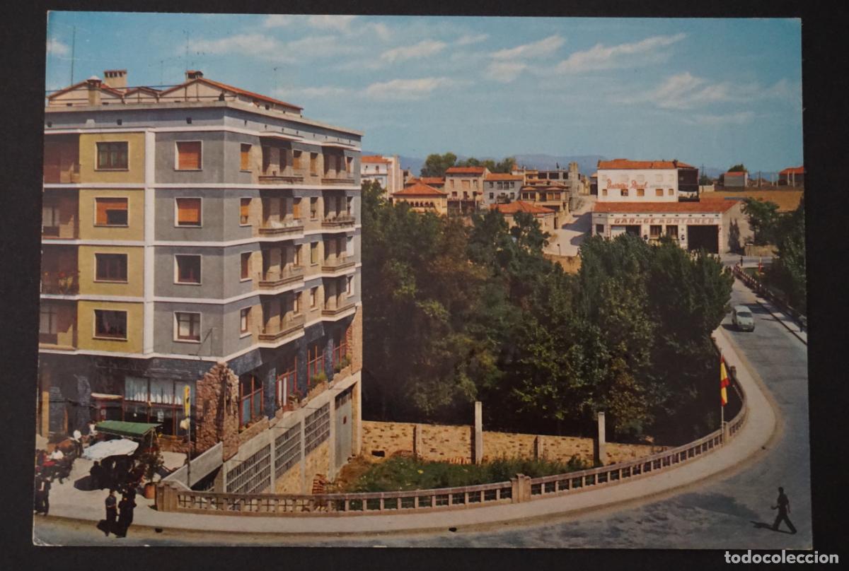 Postales: Solsona (Lleida), Paseo del Puente, postal circulada el a&ntilde;o 1970 con sello y matasellos