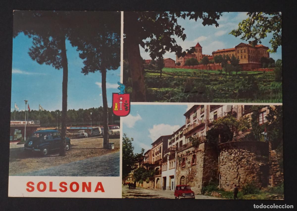 Postales: Solsona (Lleida), postal circulada con sello y matasellos a&ntilde;o 1970