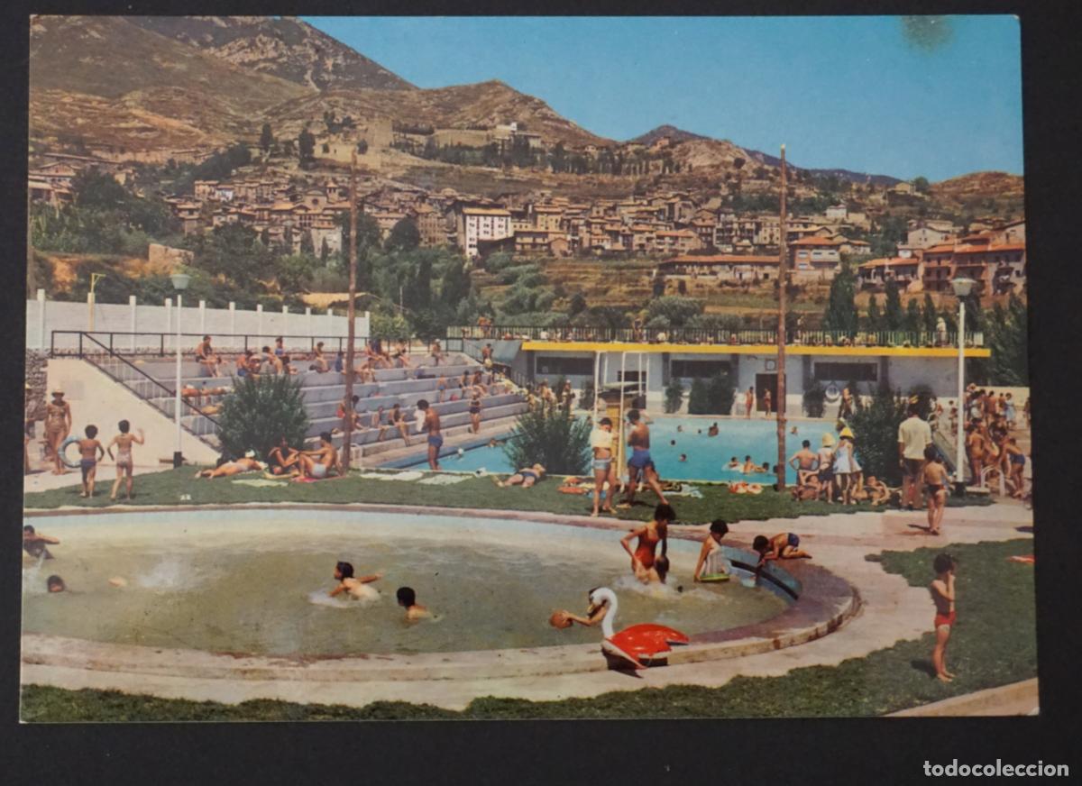 Postales: Berga, Piscinas Municipales, postal sin circular editada el a&ntilde;o 1963