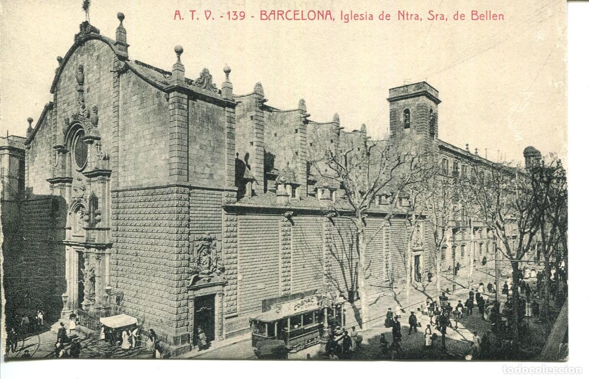 Postcards: BARCELONA-IGLESIA DE BELEN- A T V 139