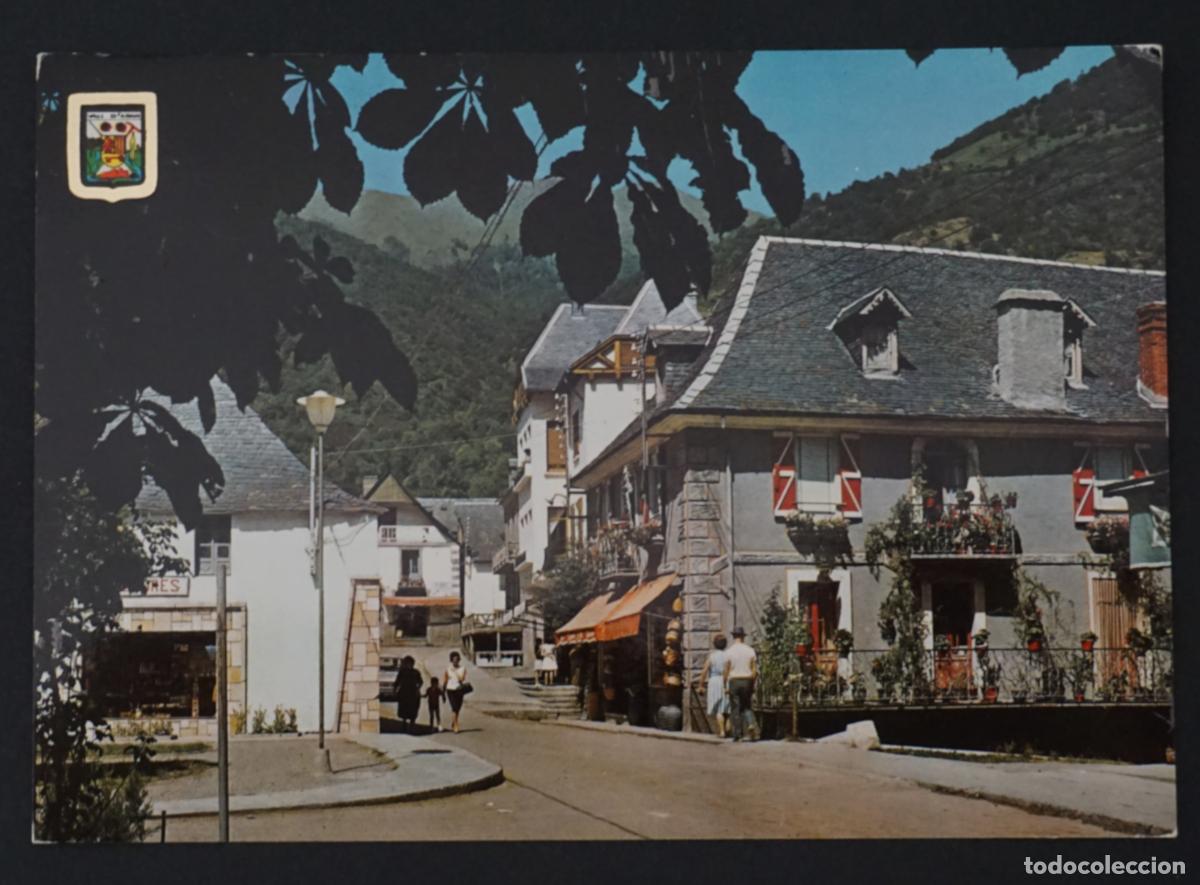 Postales: Vall d'Aran. Les, baixada de Sant Jaume. Postal sin circular editada el a&ntilde;o 1966