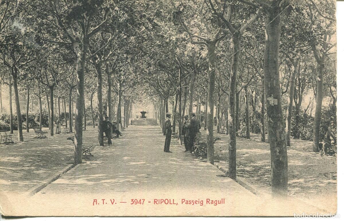 Postcards: RIPOLL-PASSEIG RAGULL- A T V 3947