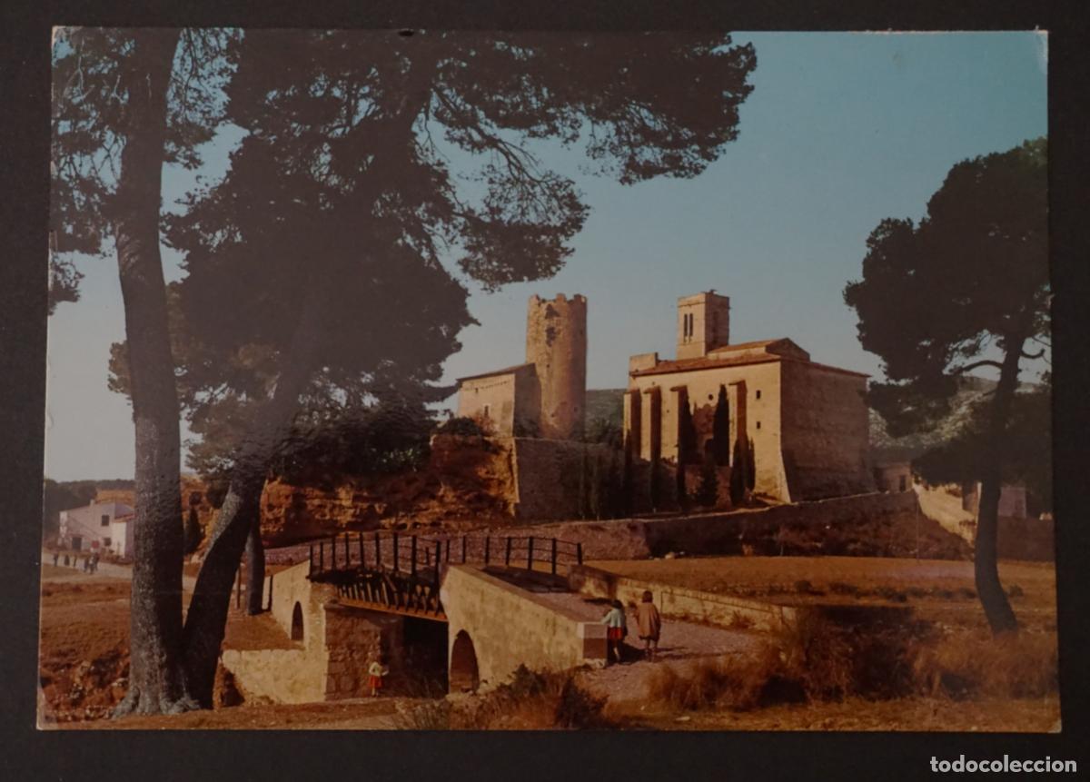 Postales: Sant Pere de Ribes, iglesia y castillo, postal circulada con sello y matasellos del a&ntilde;o 1970