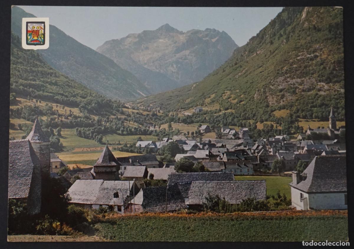 Postales: Arties, Vall d'Aran, vista general. Antigua postal sin circular editada el a&ntilde;o 1966
