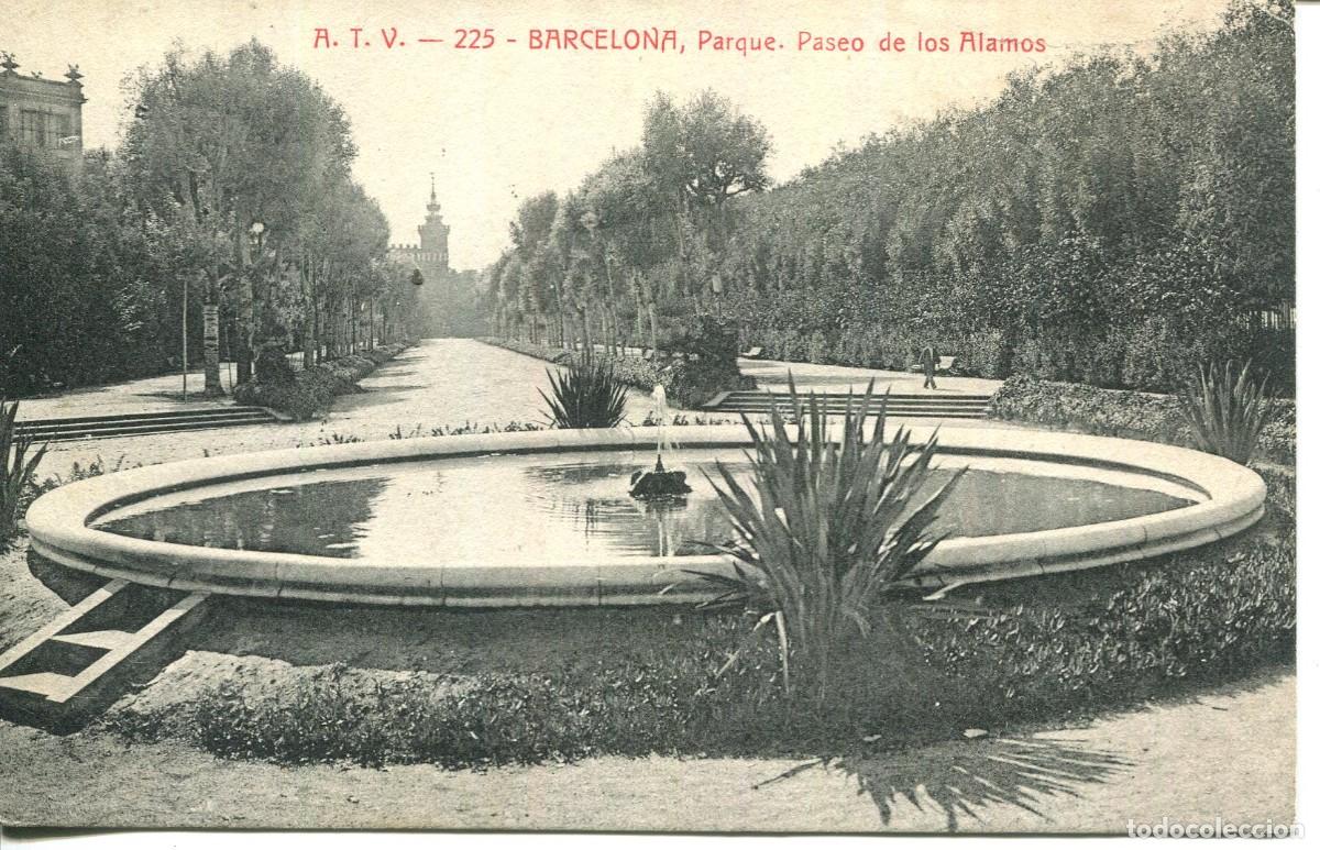 Postcards: BARCELONA- A T V 225- PARQUE PASEO DE LOS ALAMOS