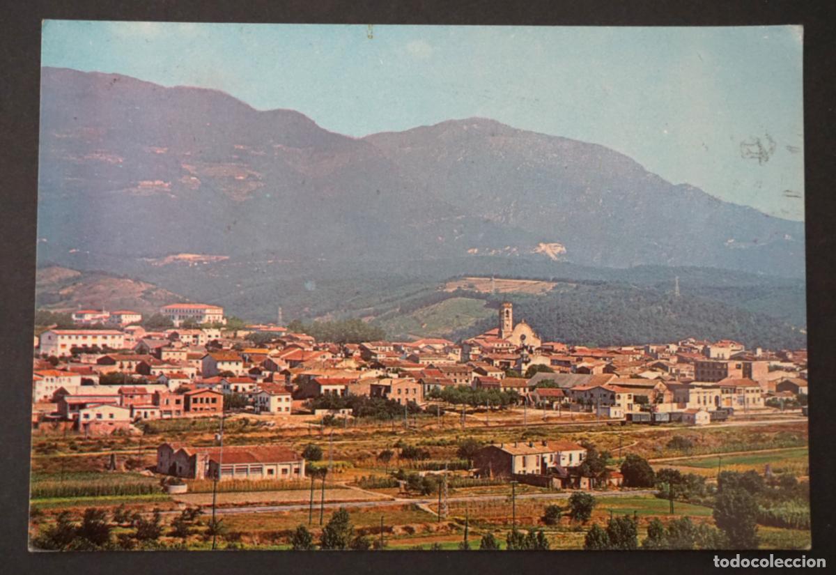 Postales: Sant Celoni, Vista General, postal circulada con sello y matasellos el a&ntilde;o 1967
