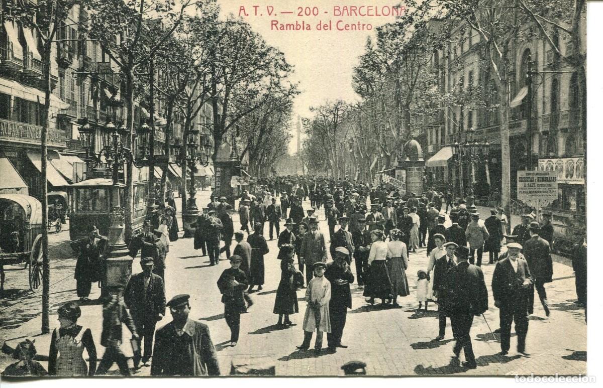 Postales: BARCELONA- A T V 200- RAMBLA DEL CENTRO - Foto 1