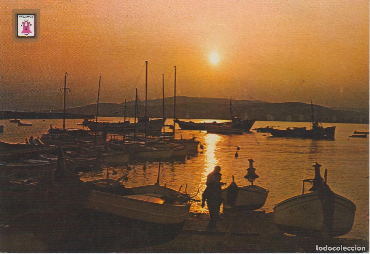Postales: (21) PALAMOS. COSTA BRAVA. PUESTA DE SOL