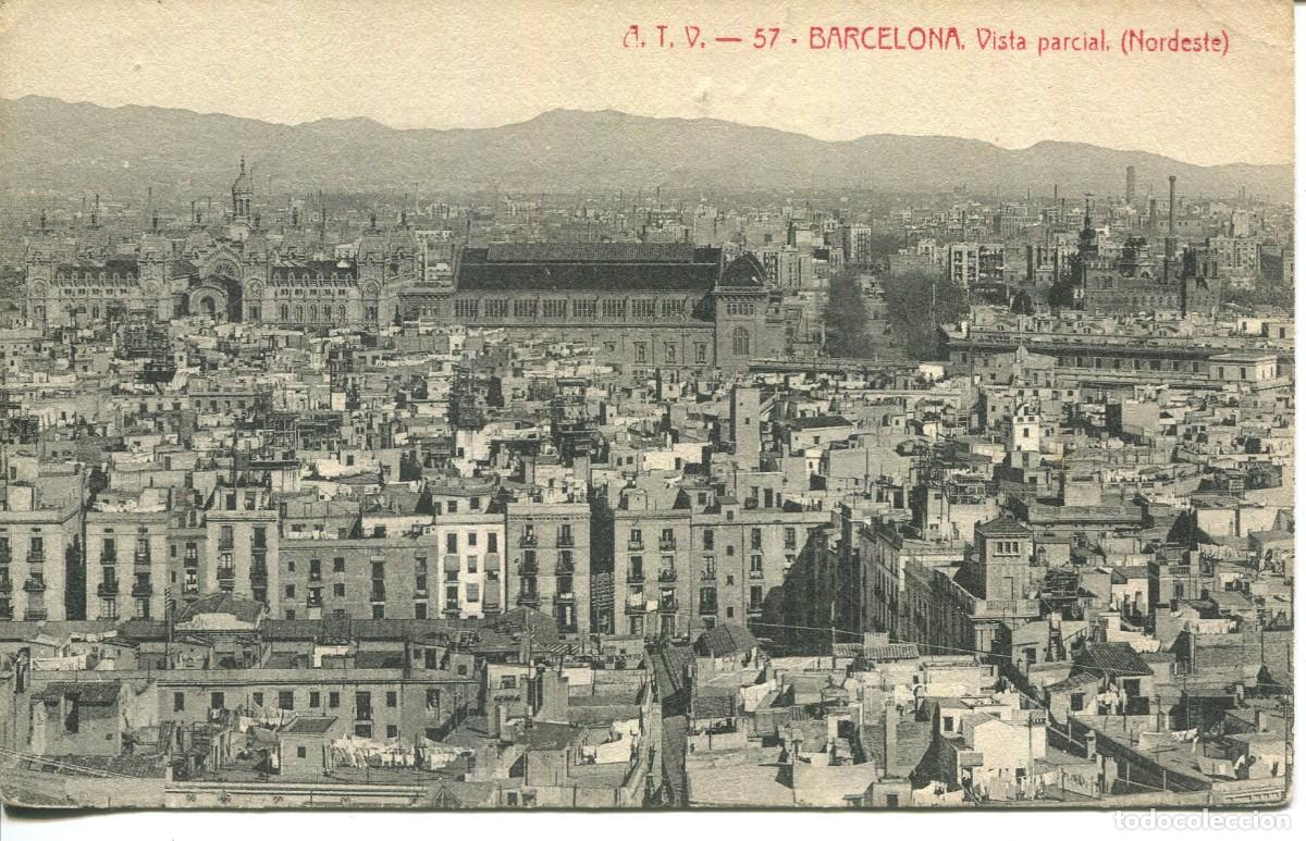 Postcards: BARCELONA- A T V 57- VISTA PARCIAL -NORDESTE