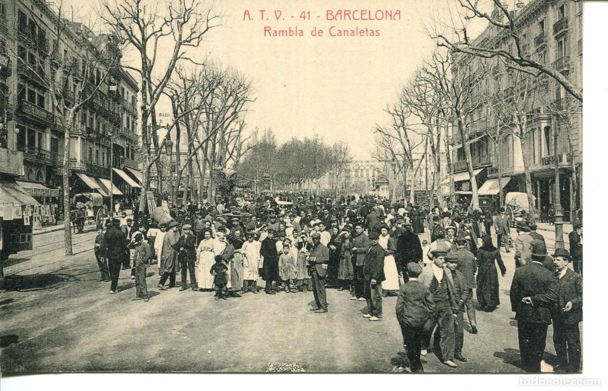 Postcards: BARCELONA- A T V 41- RAMBLA DE CANALETAS