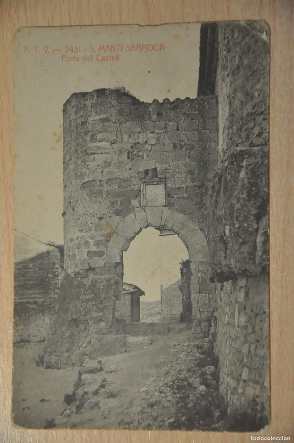 Postales: postal s.marti sarroca, porta del castell, atv 2451