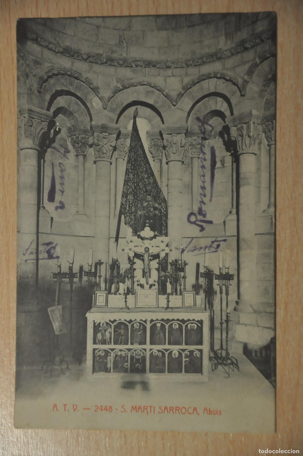Postales: postal s.marti sarroca, absis, atv 2448