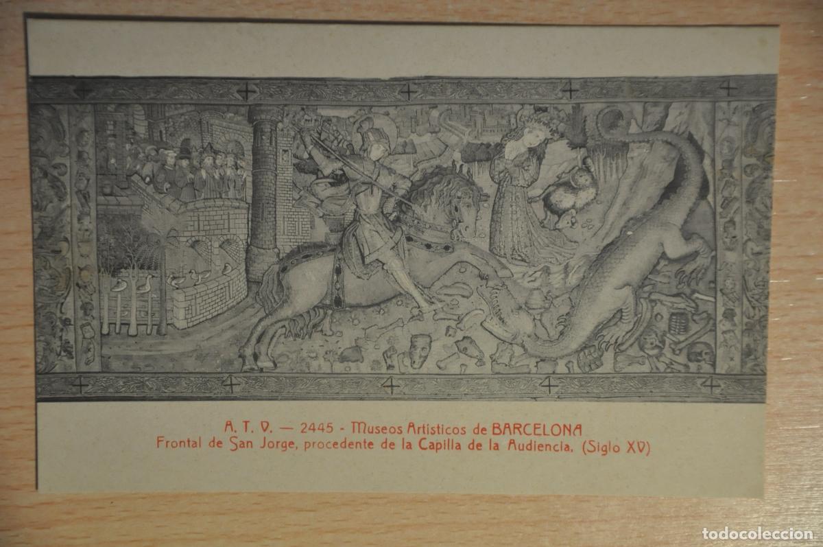 Postales: postal museos artisticos de barcelona,frontal san jorge procedente capilla audiencia, atv 2445