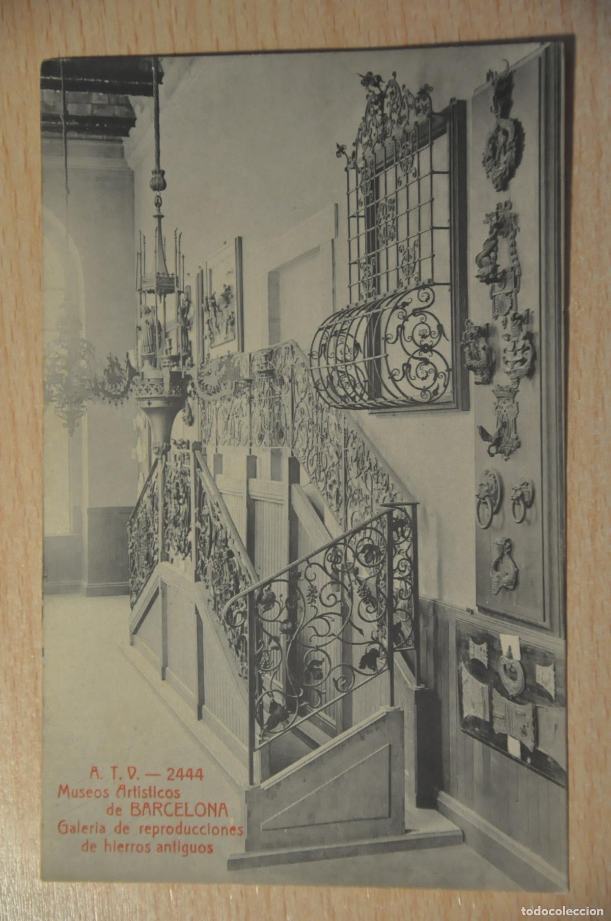 Postales: postal museos artisticos de barcelona, galeria reproducciones de hierros antiguos, atv 2444