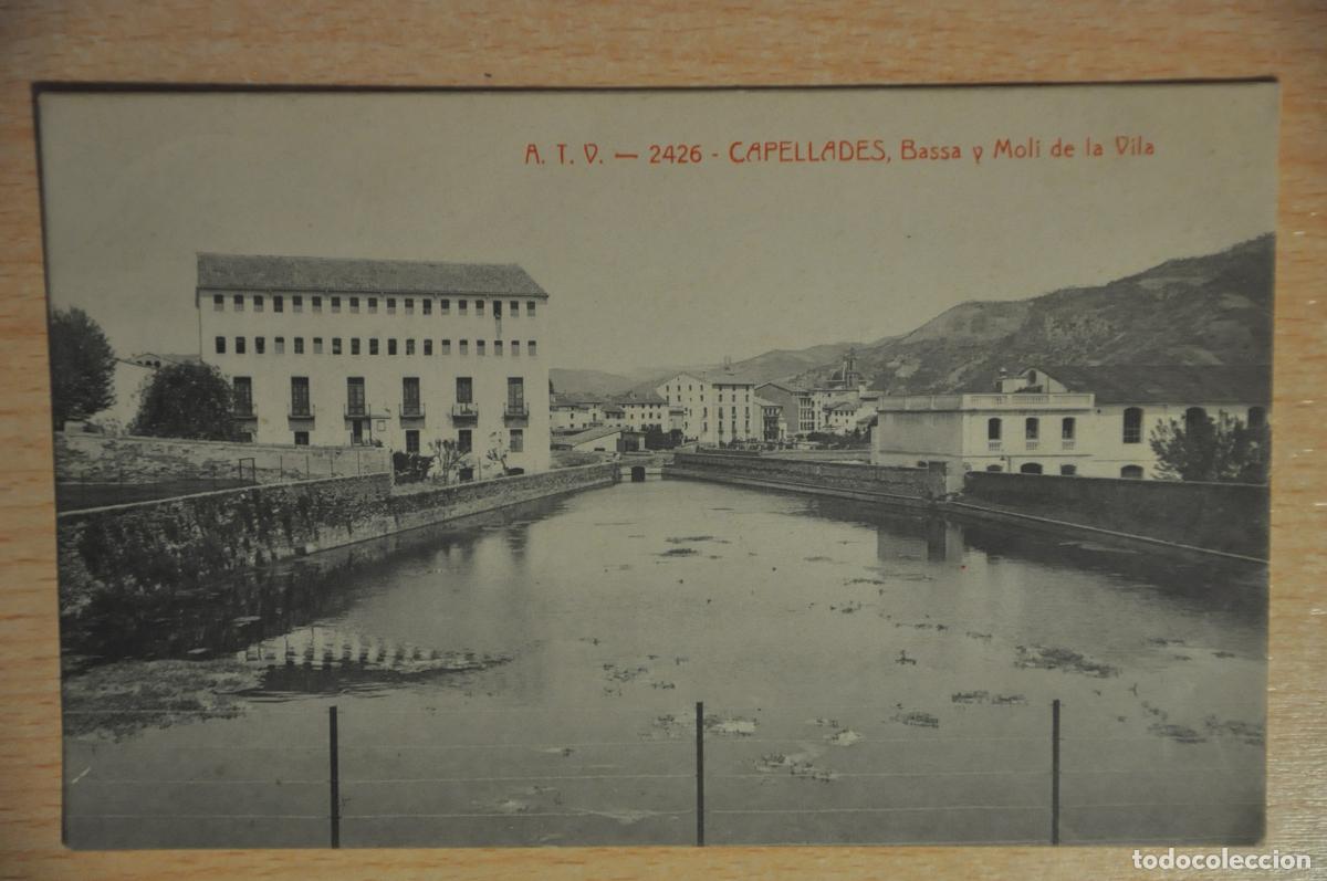 Postales: postal capellades, bassa y moli de la vila, atv 2426