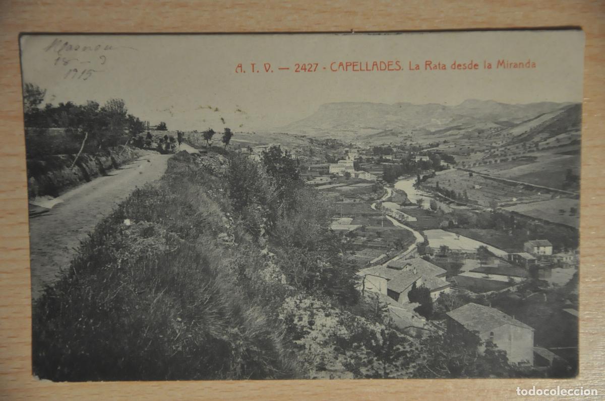 Postales: postal capellades, la rata desde la miranda, atv 2427