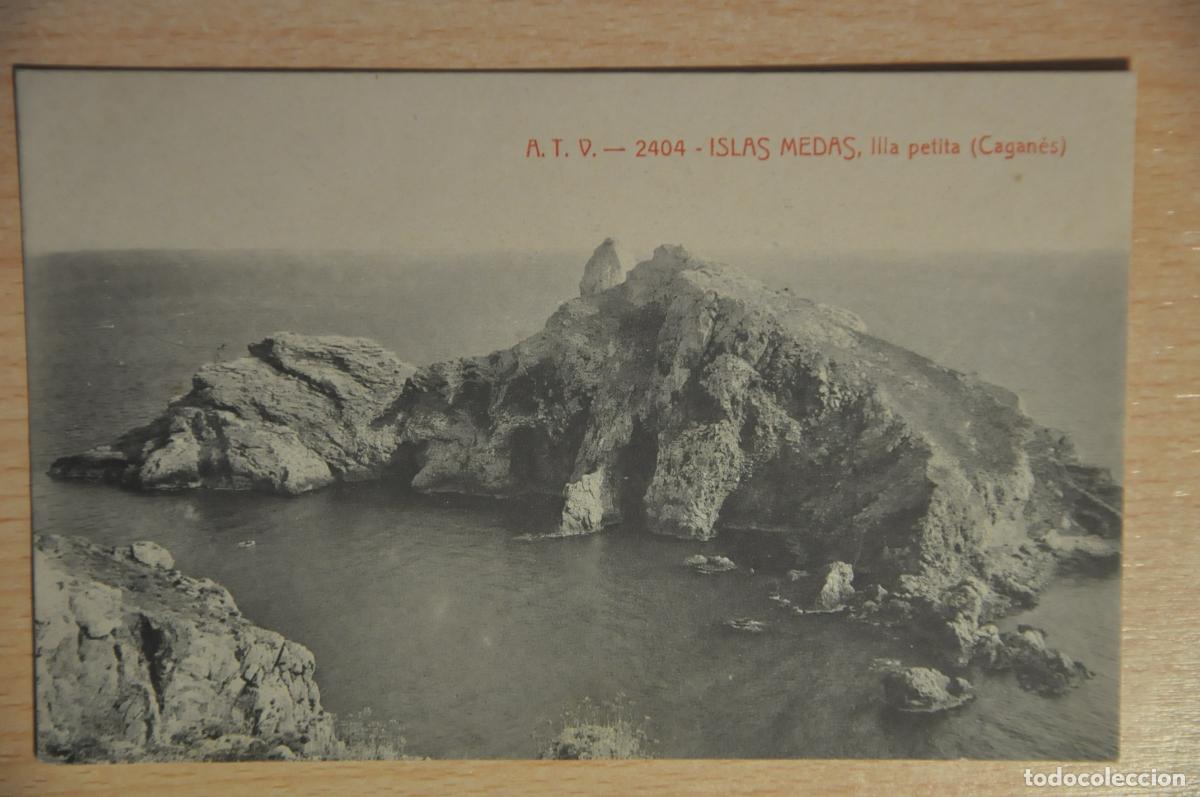 Postales: postal islas medas, illa petita (caganes), atv 2404