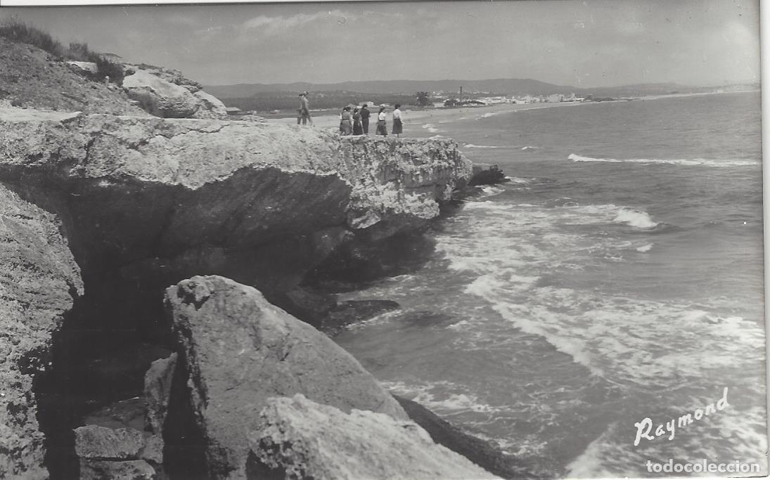 Postales: Postal antigua de Torredembarra-20.Detalle de las rocas. Raymond.