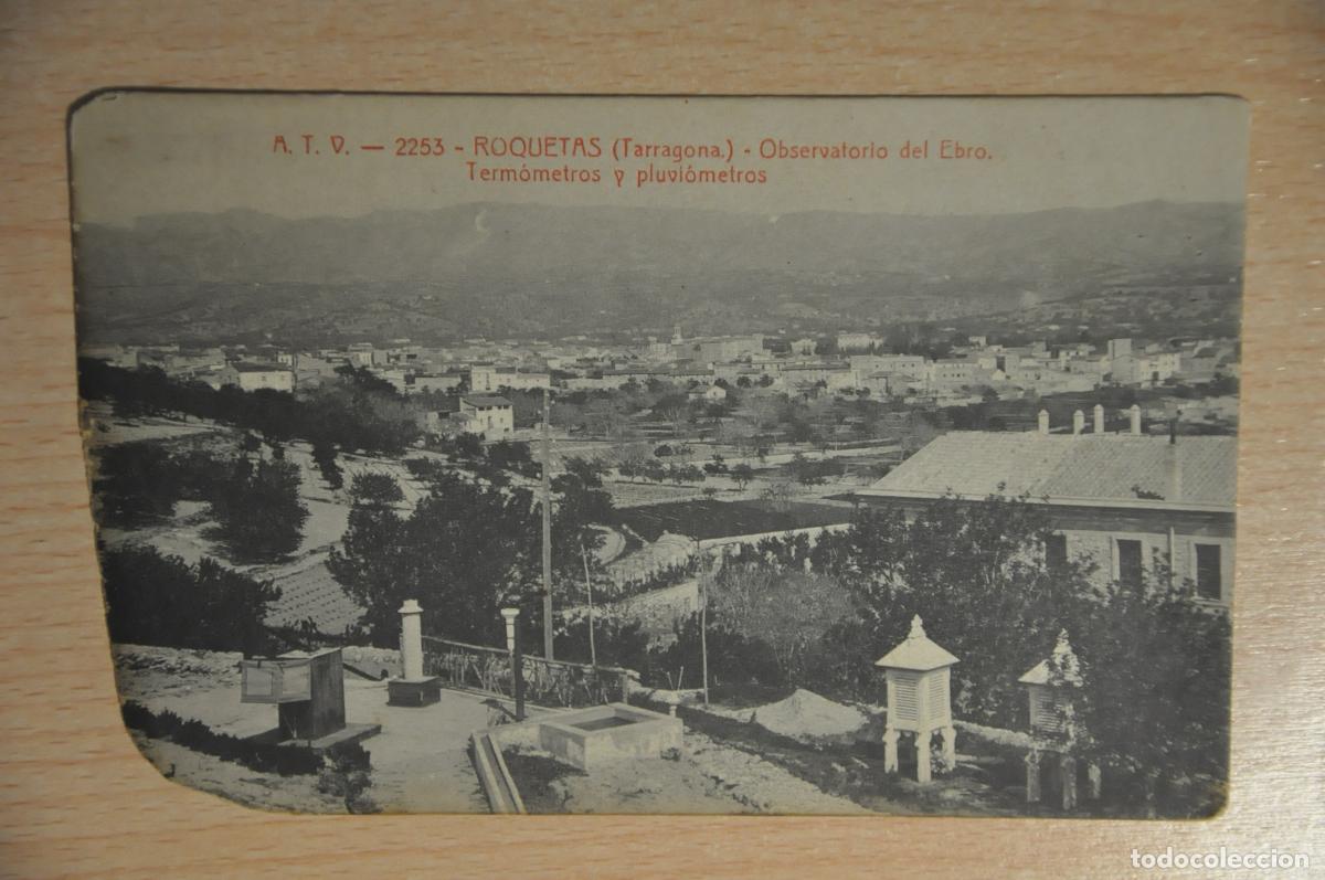 Postales: postal roquetas (tarragona), observatorio del ebro, termometros y pluviometros, atv 2253
