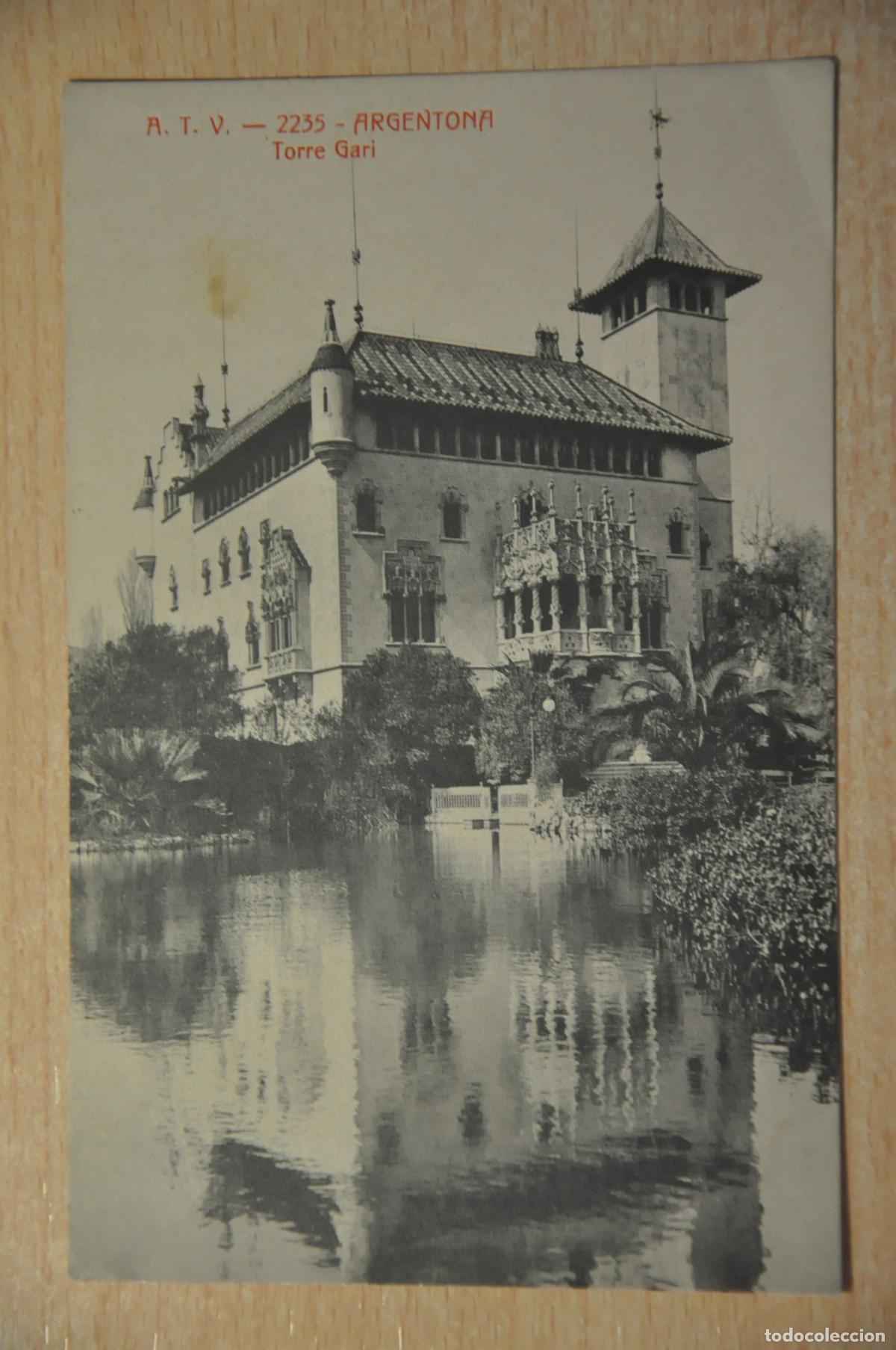 Postales: postal argentona, torre gari, atv 2235