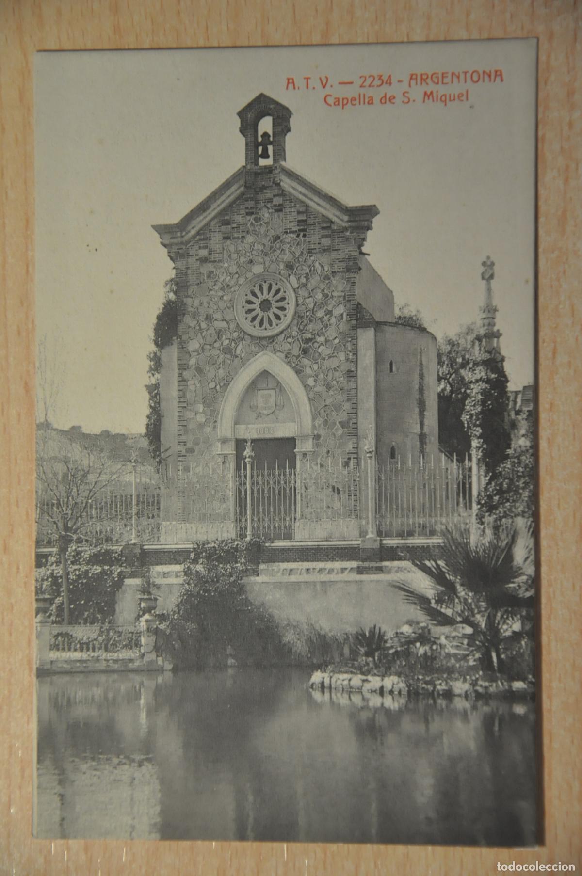 Postales: postal argentona, capella de s.miquel, atv 2234