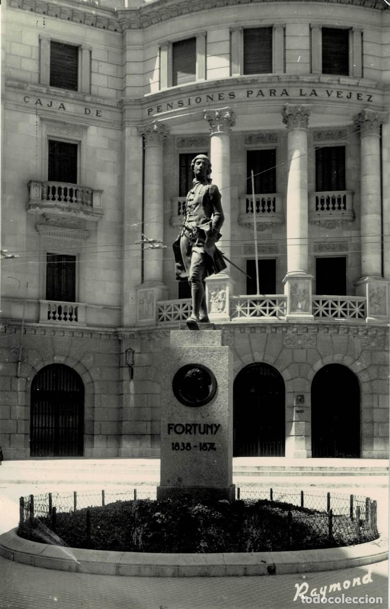 Postales: POSTAL MODERNA DE CATALU&Ntilde;A. REUS. MONUMENTO A FORTUNY. EL CONDESITO. P-CAT-2132