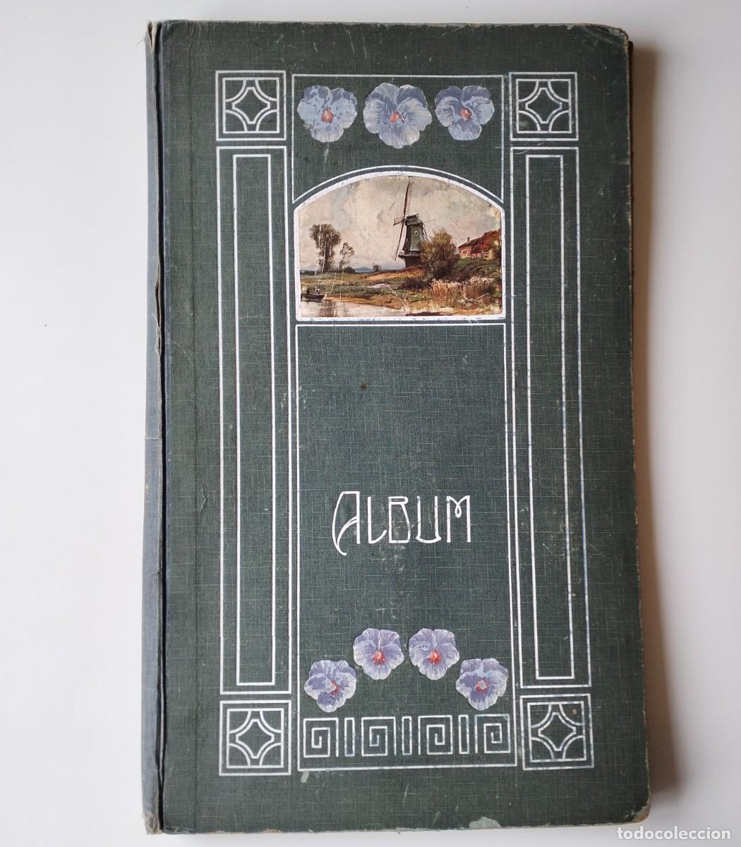 Postcards: ALBUM MODERNISTA ,PPOS S XX CON 48 POSTALES ANTIGUAS NACIONALES