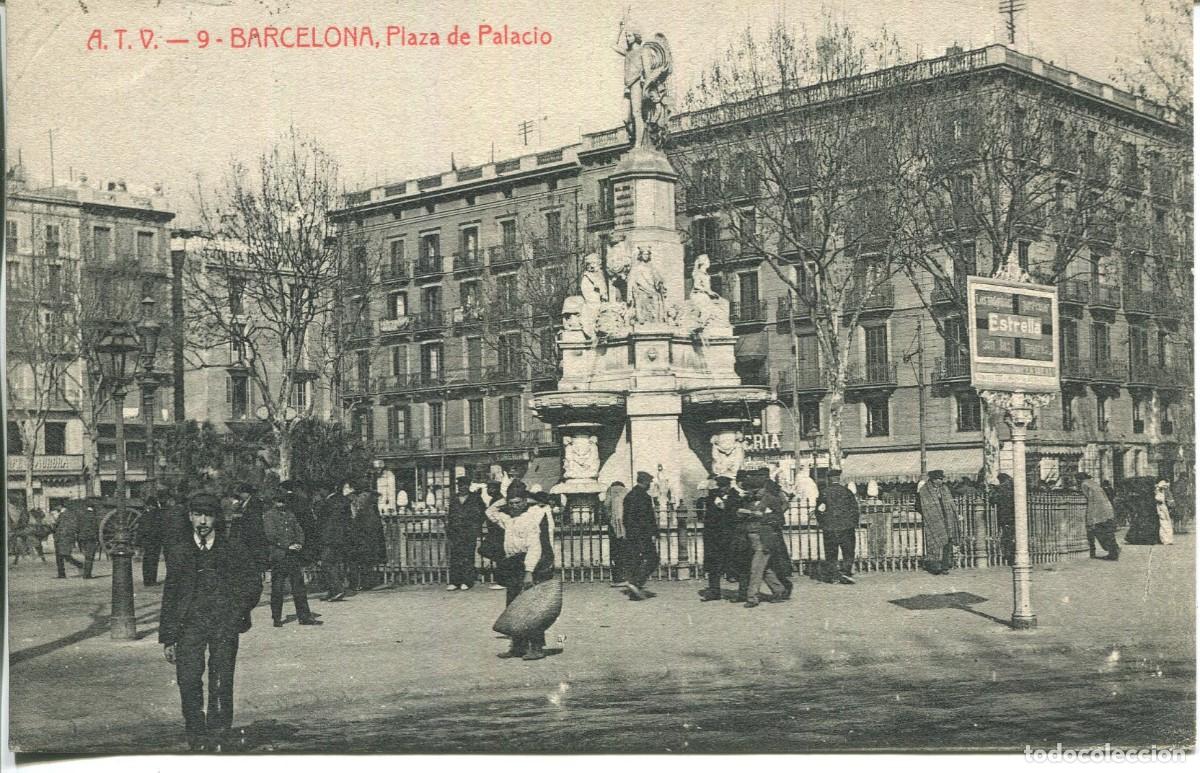 Postais: BARCELONA- A T V 9- PLAZA DE PALACIO