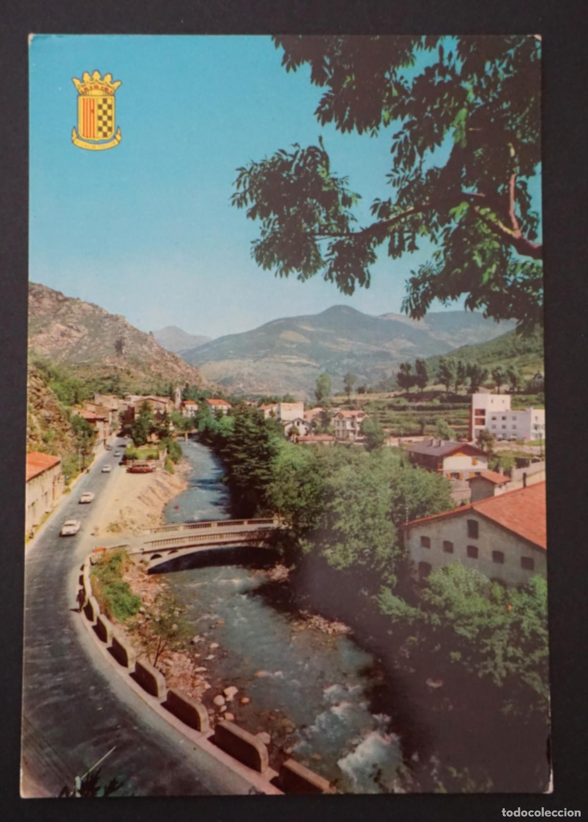 Postales: Ribes de Freser, entrada a la Vila, postal sin circular editada el a&ntilde;o 1964