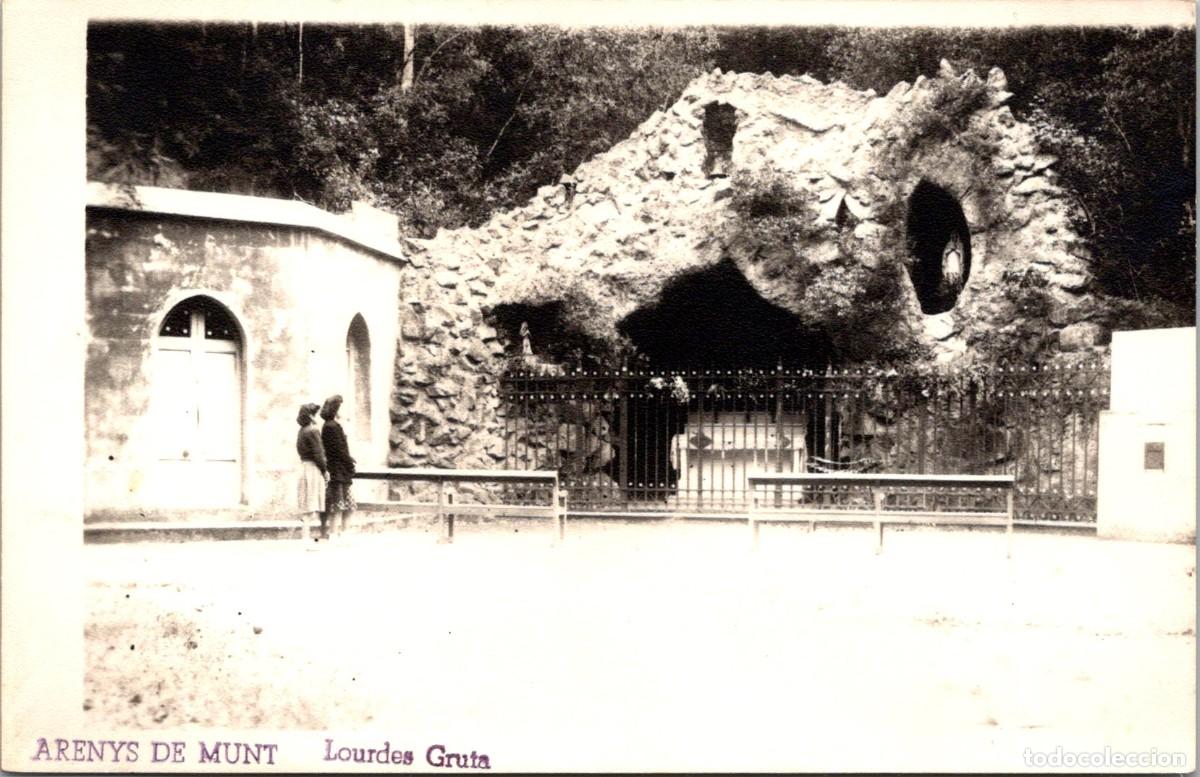 Postales: Arenys de Munt - Lourdes - Gruta - Fotogr&aacute;fica - Sin datos - 140x90mm