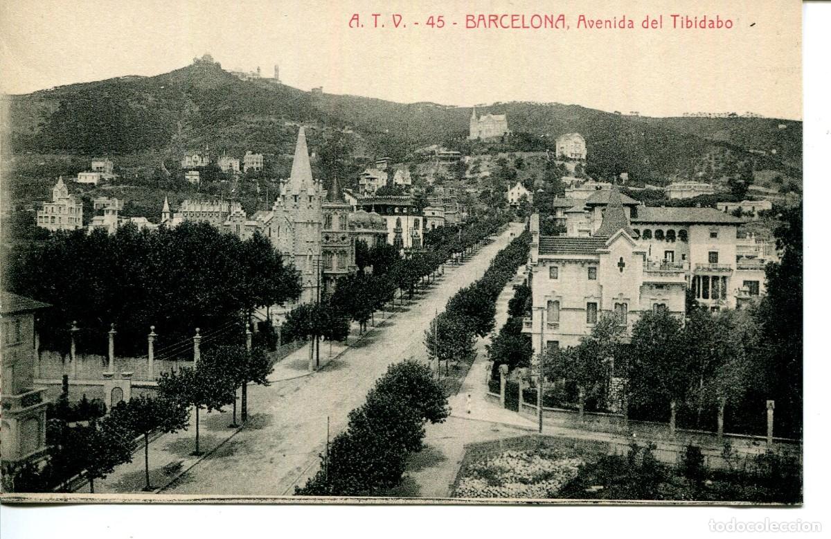 Postcards: BARCELONA-ATV 45- AVENIDA DEL TIBIDABO
