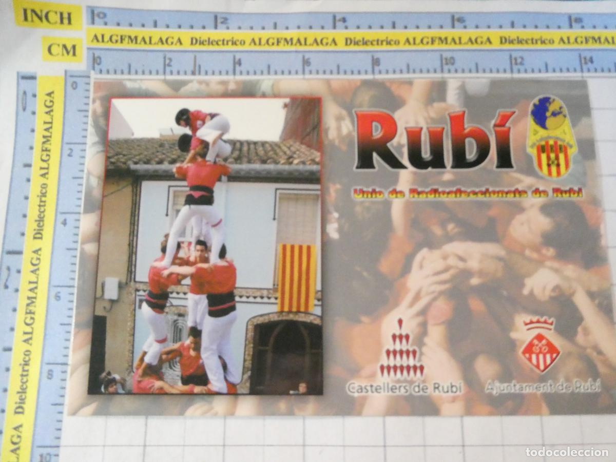 Postales: POSTAL DE BARCELONA. RUB&Iacute; TARJETA URE CASTELLERS. 3628