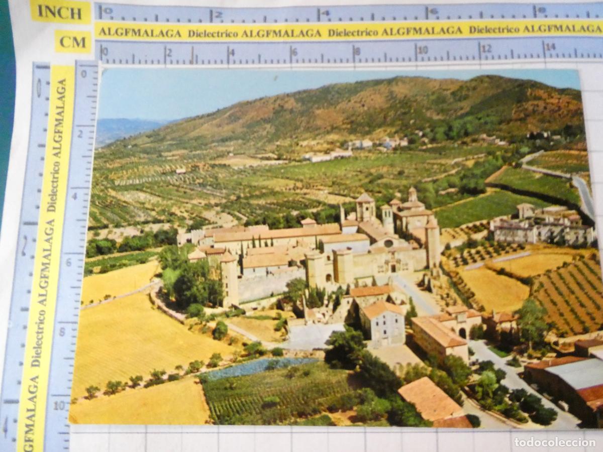 Postales: POSTAL DE TARRAGONNA. A&Ntilde;O 1968 REAL MONASTERIO DE POBLET VISTA AEREA 36 RAYMOND. 3630