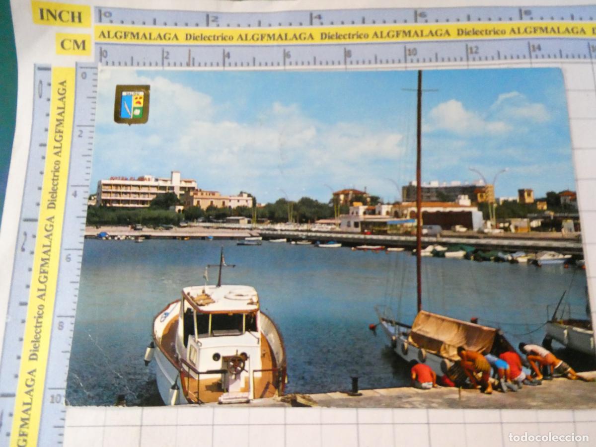 Postales: POSTAL DE TARRAGONNA. A&Ntilde;O 1971. SALOU PUERTO DEPORTIVO 6134 ESCUDO ORO. 3641