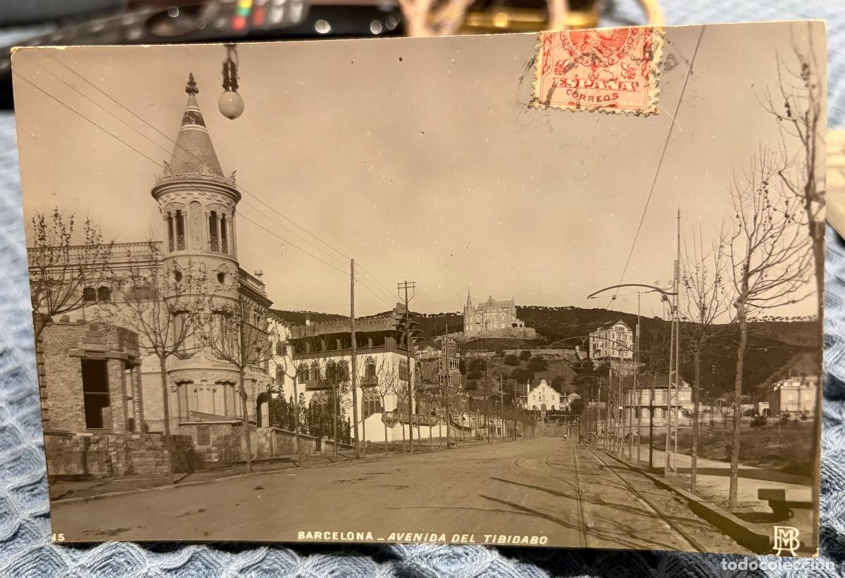 Postales: Barcelona - Avinguda Tibidabo editada MyB - circulada