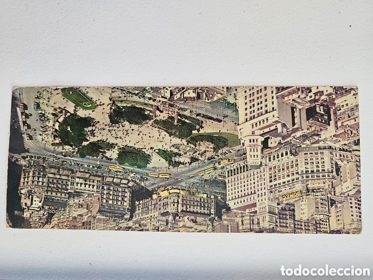 Postales: ​Postal Panor&aacute;mica Antigua Barcelona - Vista A&eacute;rea Plaza Catalu&ntilde;a (Fotograf&iacute;as T.A.F.) 1940s 1950s