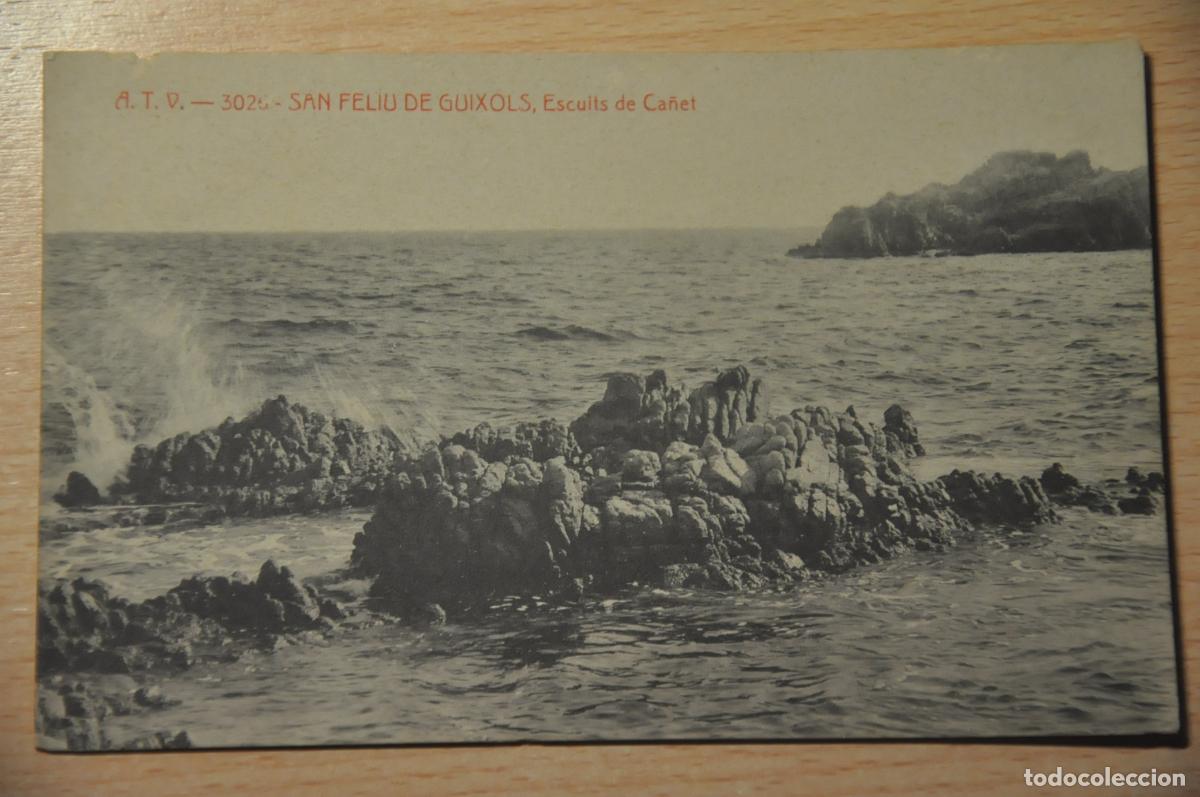 Postales: postal san feliu de guixols, esculls de ca&ntilde;et, atv 3026