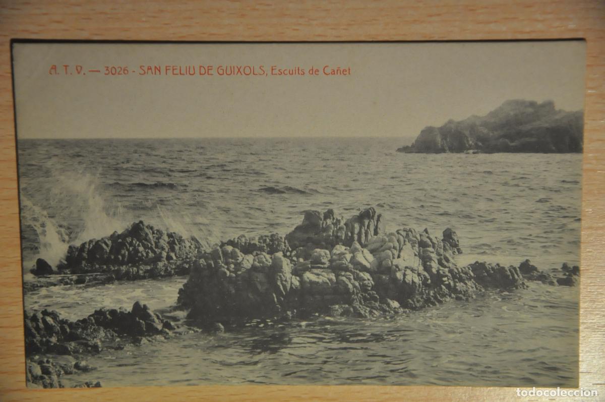 Postales: postal san feliu de guixols, esculls de ca&ntilde;et, atv 3026