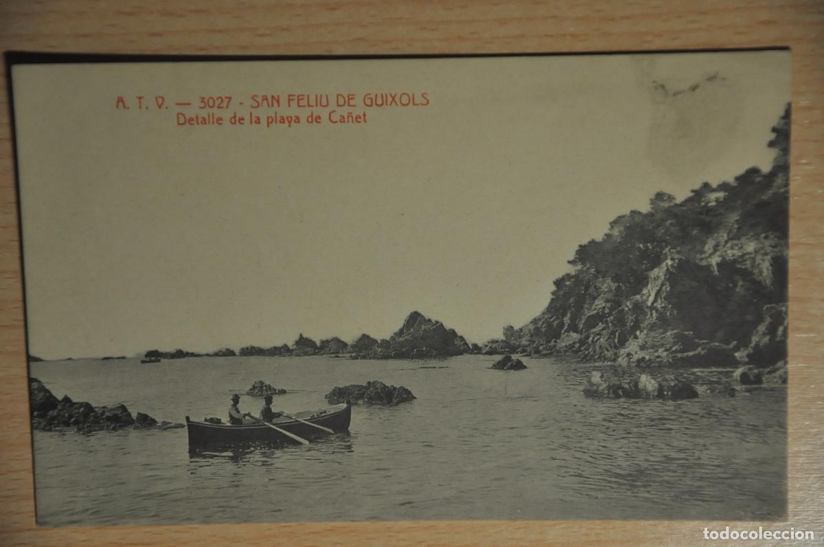 Postales: postal san feliu de guixols, detalle de la playa de ca&ntilde;et, atv 3027