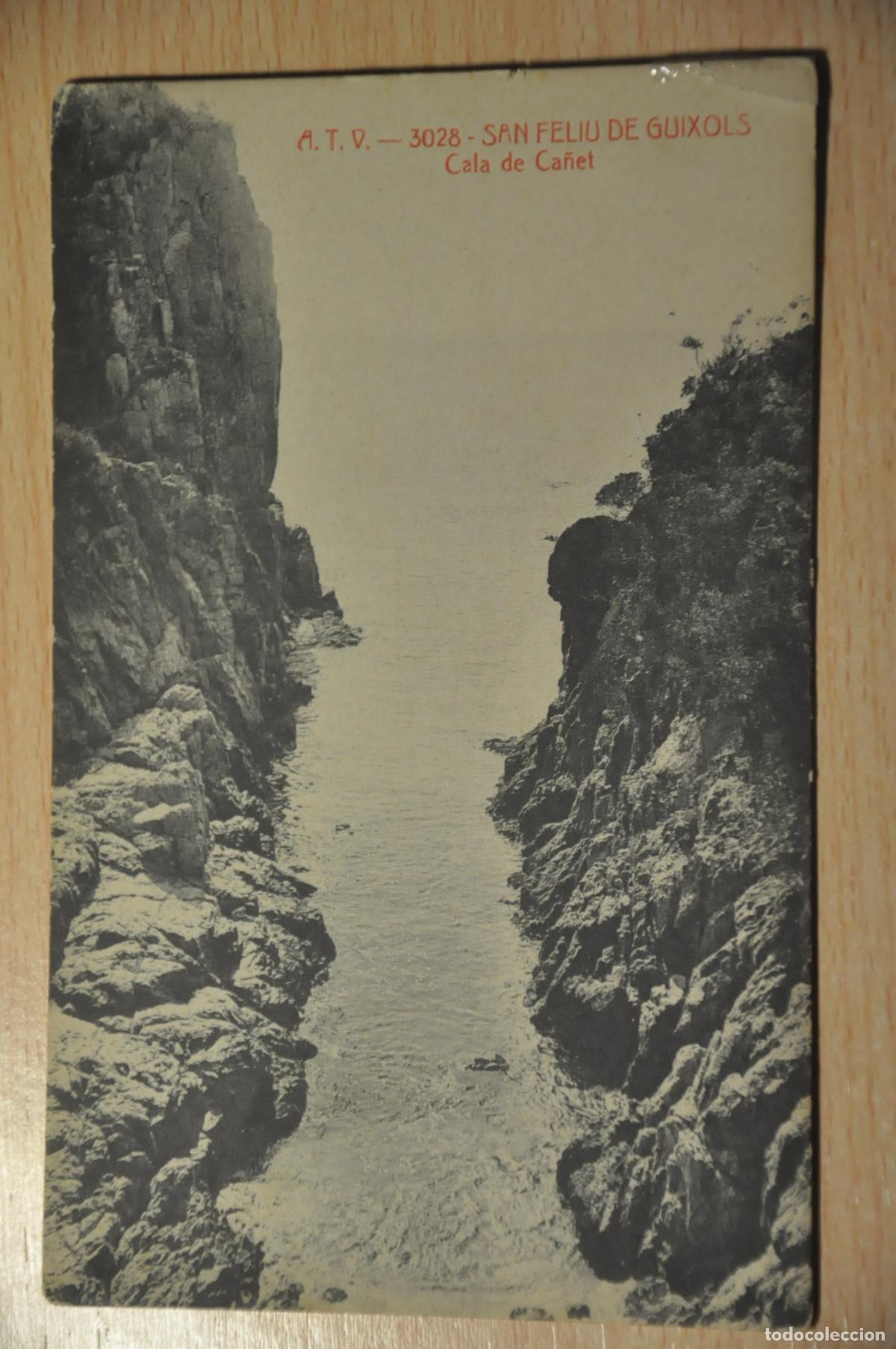 Postales: postal san feliu de guixols, cala de ca&ntilde;et, atv 3028