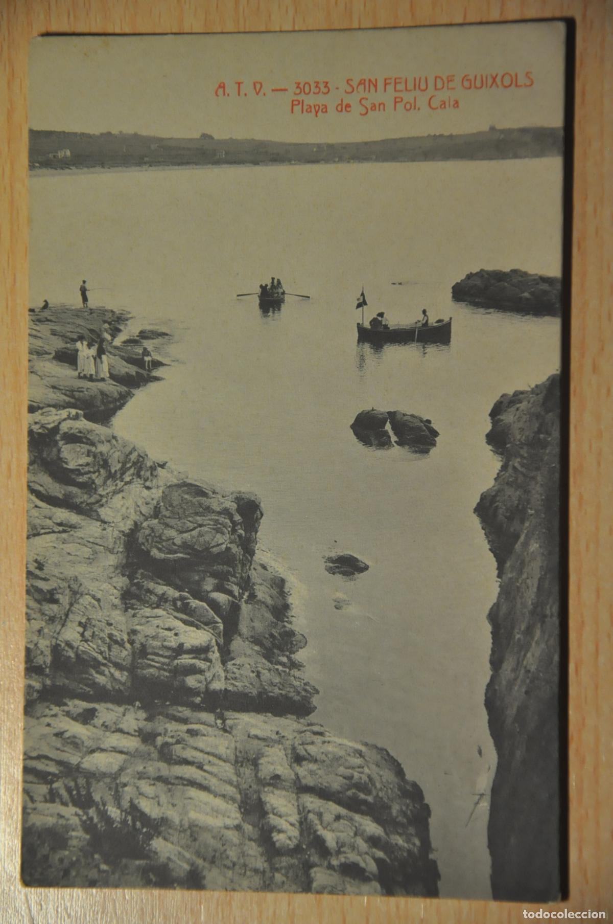 Postales: postal san feliu de guixols, playa de san pol, cala, atv 3033