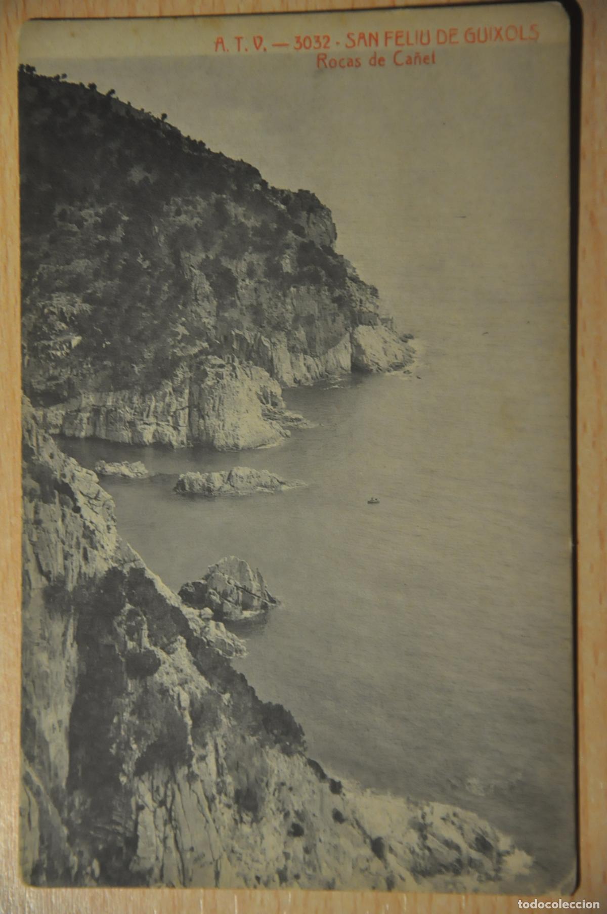 Postales: postal san feliu de guixols, rocas de ca&ntilde;et, atv 3032