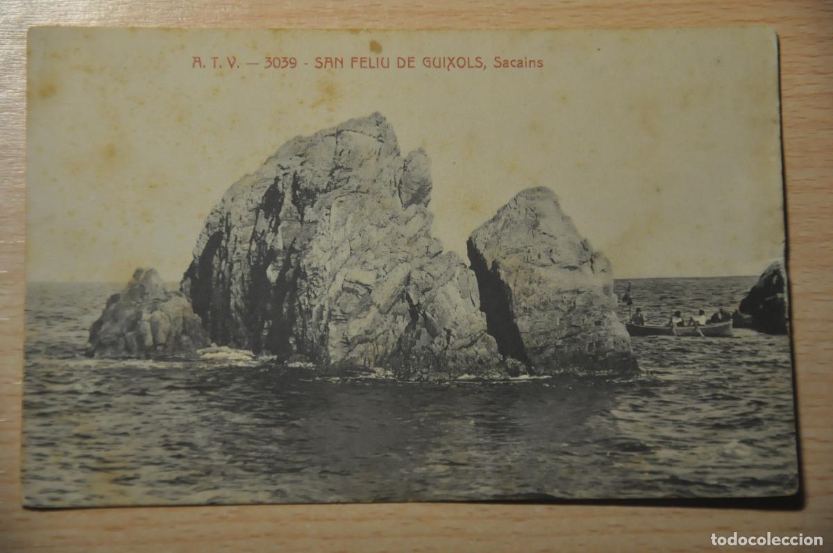 Postales: postal san feliu de guixols, sacains, atv 3039