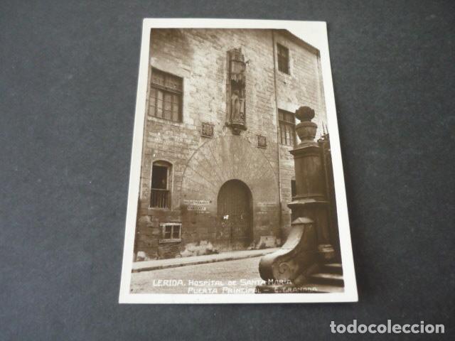 Postcards: LERIDA HOSPITAL DE SANTA MARIA PUERTA PRINCIPAL