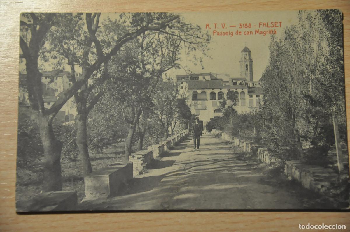 Postales: postal falset, passeig de can magri&ntilde;a, atv 3188